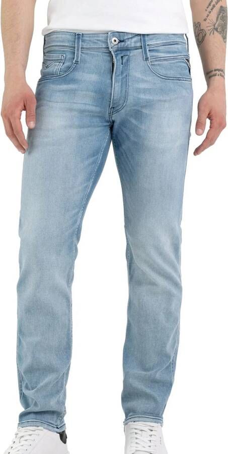 Replay Slim fit jeans met stretch model 'Anbass'