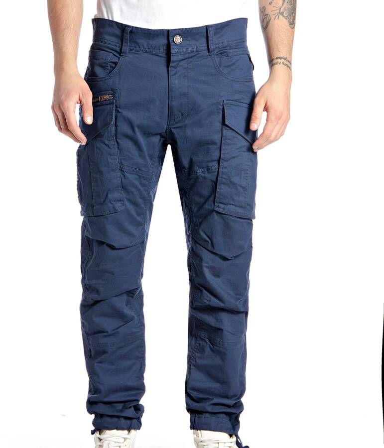 Replay Straight Jeans Blauw Heren