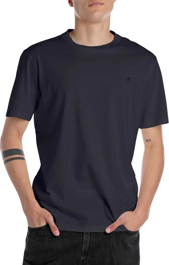 Replay T-shirt met labeldetail