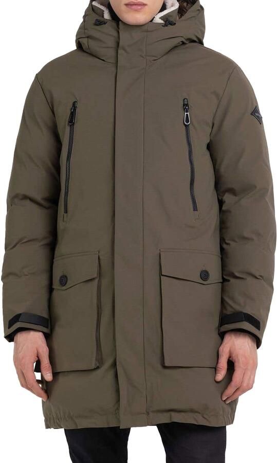 Replay Heren Parka Herfst Winter Collectie Green Heren
