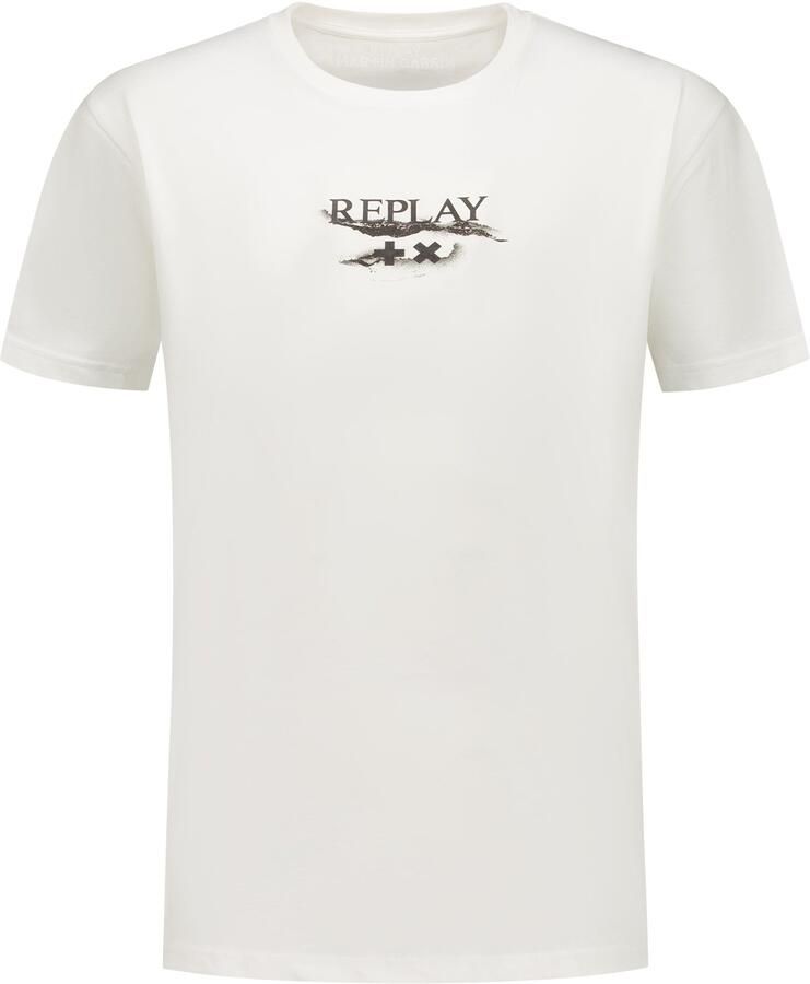 Replay T-shirt Korte Mouw Logo grafische T-shirt