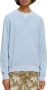 SCOTCH & SODA Heren Truien & Vesten Garment Dyed Structured Sweatshirt Blauw - Thumbnail 2