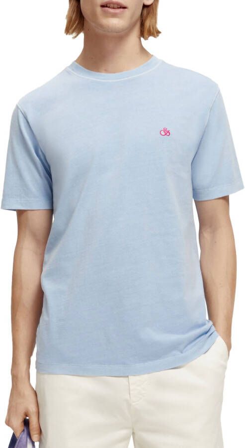 Scotch & Soda Garment-Dyed Logo Embroidery Shirt Heren
