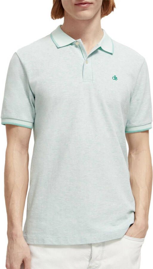 Scotch & Soda Polo Shirts Groen Heren