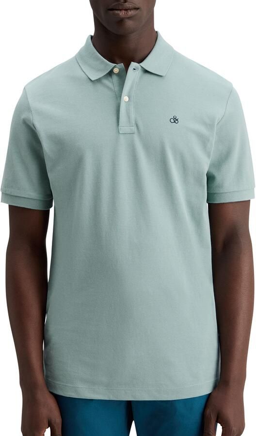 Scotch & Soda Essential Organic Cotton Pique Polo Heren