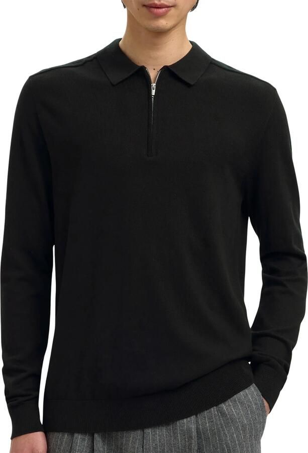 Selected Homme Regular fit gebreide pullover van puur katoen model 'BERG'