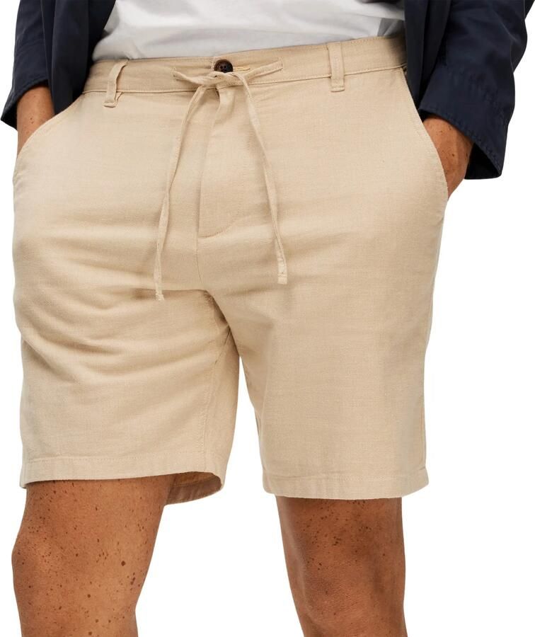 Selected Homme Beige Korte Broek Slhcomfort-brody Linen Shorts - Foto 2