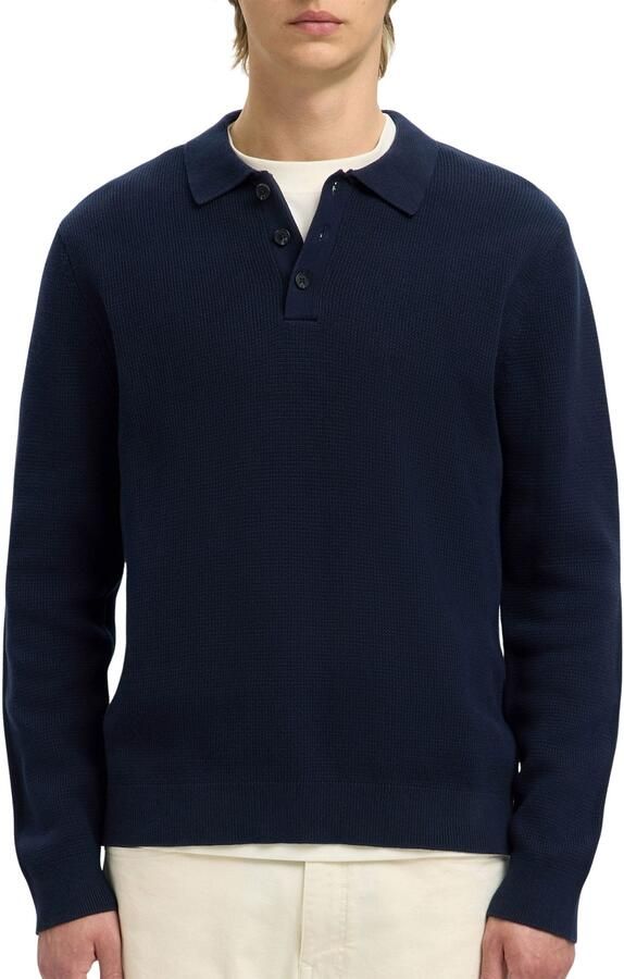 Selected Homme Regular fit gebreide pullover van puur katoen model 'DANE'