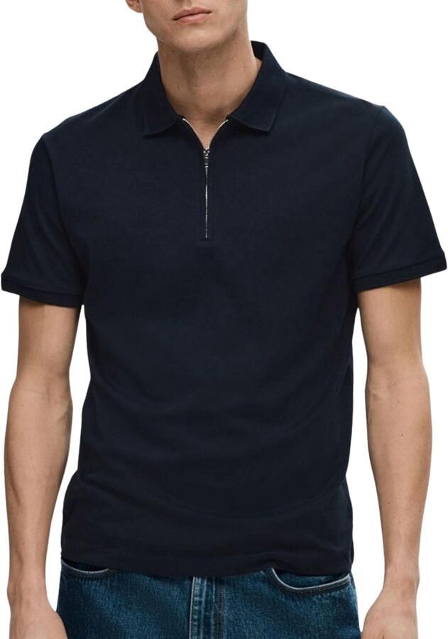 Selected Homme Regular fit poloshirt met ritssluiting model 'FAVE' - Foto 10