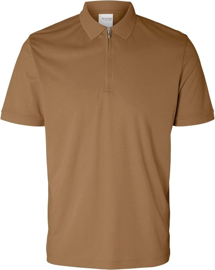 Selected Homme Regular fit poloshirt van katoenmix model 'FAVE'