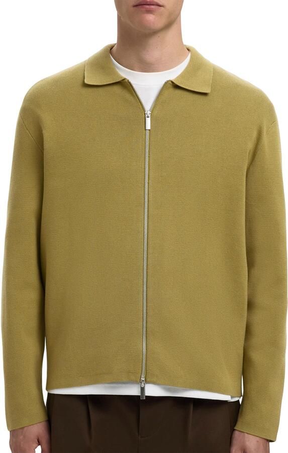 Selected Light Knit Full Zip Cardigan Vest Heren