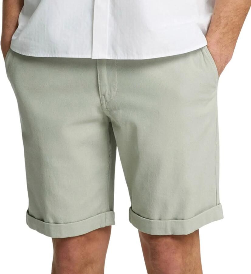 Selected Homme Slim fit korte broek met structuurmotief model 'LUTON'