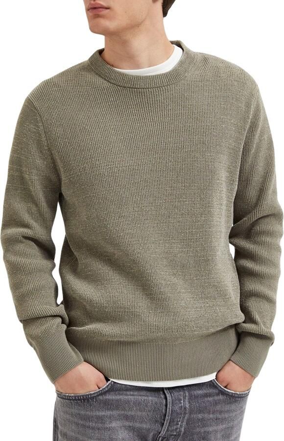 Selected Homme Groene Crew Neck Sweater Rodney Green Heren - Foto 2
