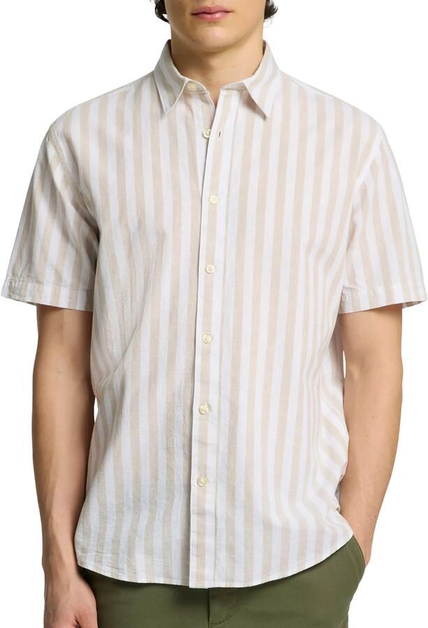 Selected Overhemd Lange Mouw Noos Reg-Sun Shirt Pure Cashmere Stripes - Foto 1