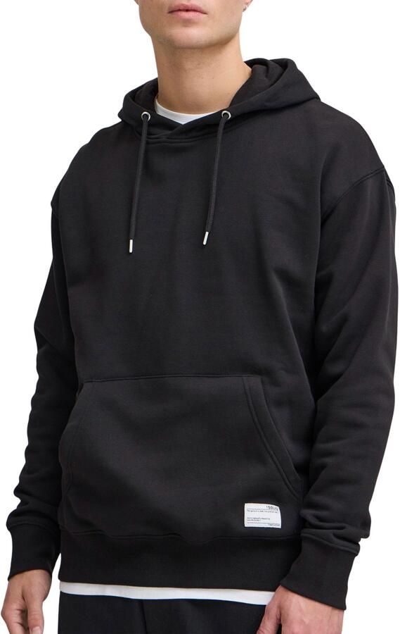 Solid hoodie met logo zwart - Foto 3