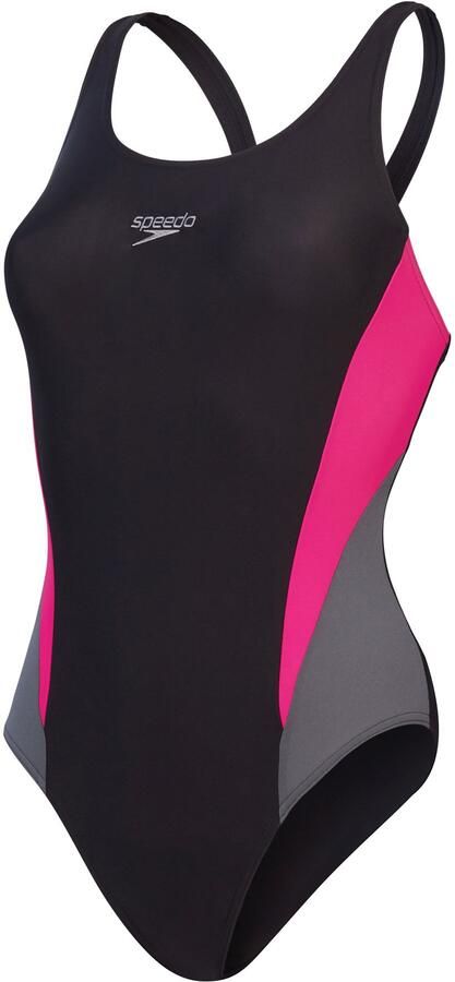 Speedo EnduraFlex sportbadpak Muscleback zwart fuchsia grijs - Foto 3