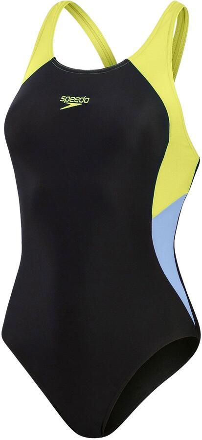 Speedo ECO EnduraFlex sportbadpak Muscleback zwart lemon blauw