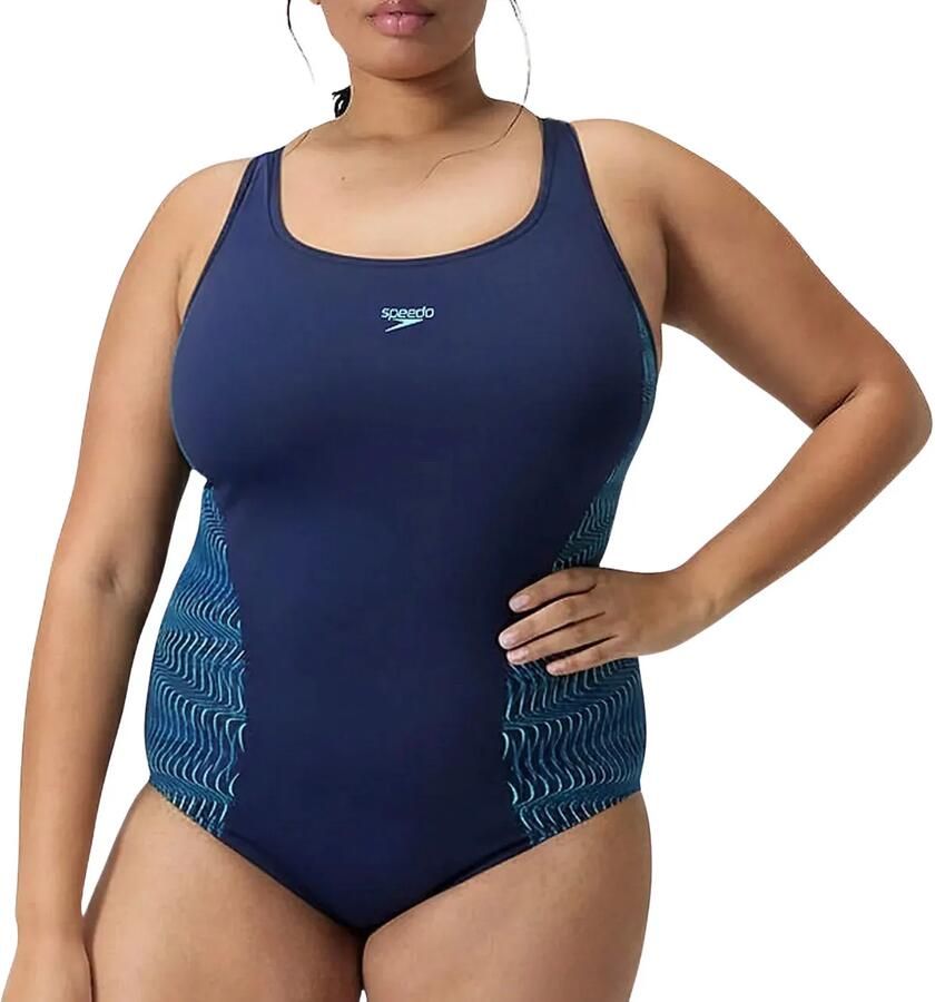 Speedo Plus Size EnduraFlex sportbadpak Medalist donkerblauw - Foto 2