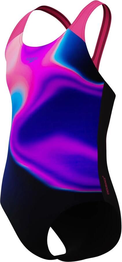 Speedo Endurance+ sportbadpak Splashback zwart roze - Foto 3