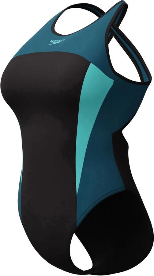Speedo Eco+ Hi Neck Splice Crossback Badpak Dames