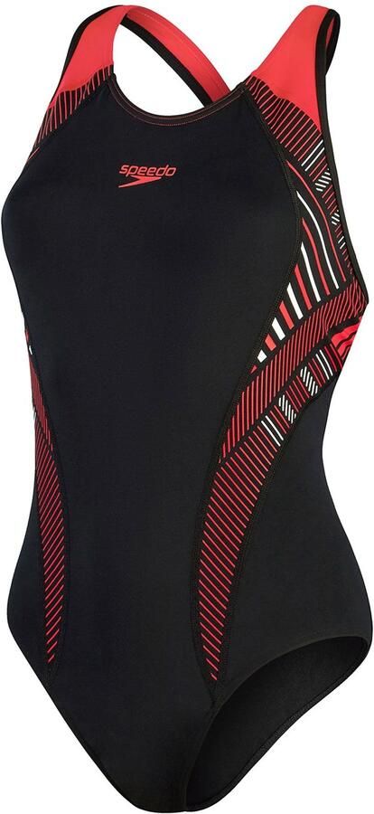 Speedo ECO Endurance+ MAX sportbadpak zwart rood - Foto 2