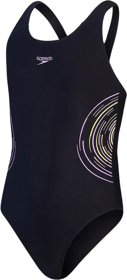 Speedo ECO EnduraFlex sportbadpak Muscleback zwart paars blauw Meisjes Gerecycled polyamide 152