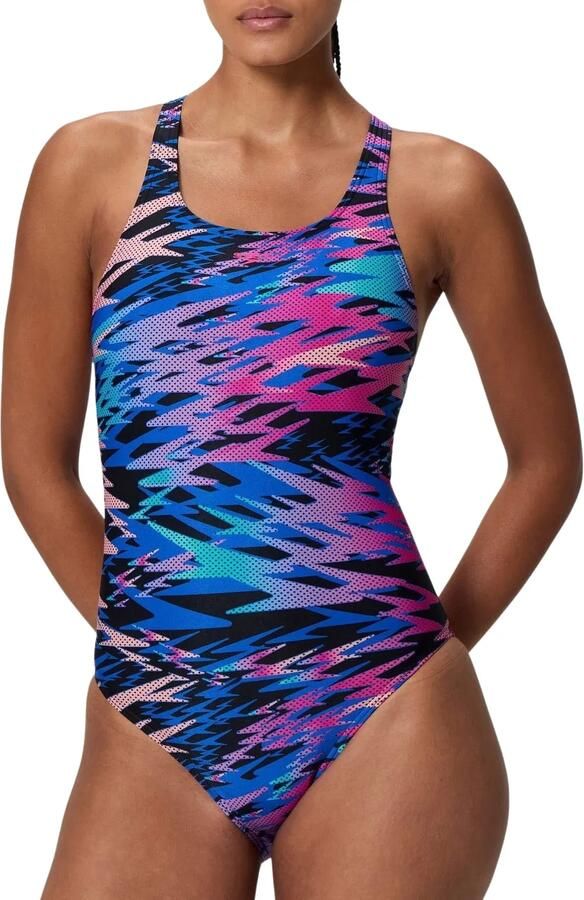 Speedo Hyperboom Allover Print Medalist Badpak Dames - Foto 1