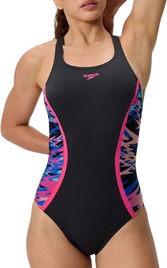 Speedo Endurance Pro sportbadpak Hyperboom Splice zwart roze