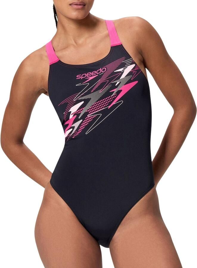 Speedo Endurance+ sportbadpak Medley Medalist zwart roze - Foto 4