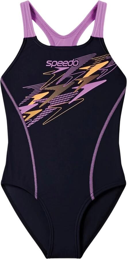 Speedo EnduraFlex Medley Logo Medalist sportbadpak zwart roze