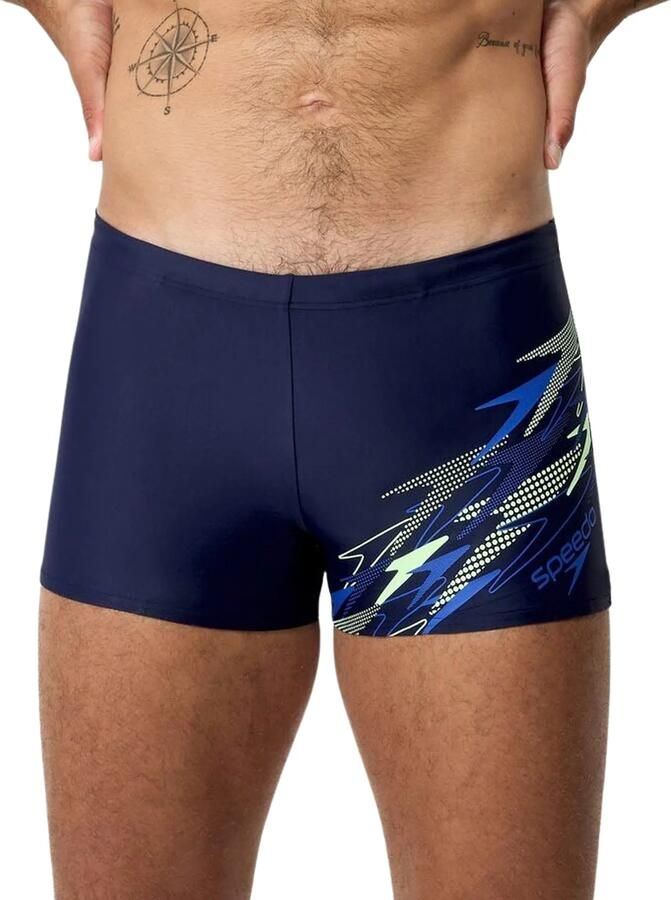 Speedo EnduraFlex zwemboxer Medley Logo donkerblauw