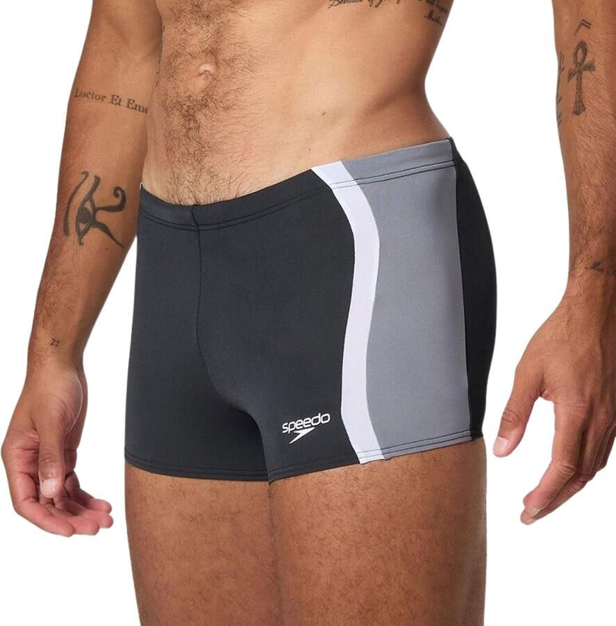 Speedo Endurance Pro zwemboxer Splice zwart grijs - Foto 3