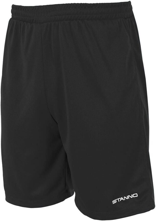 Stanno Junior voetbalshort zwart Sportbroek Polyester Logo 140