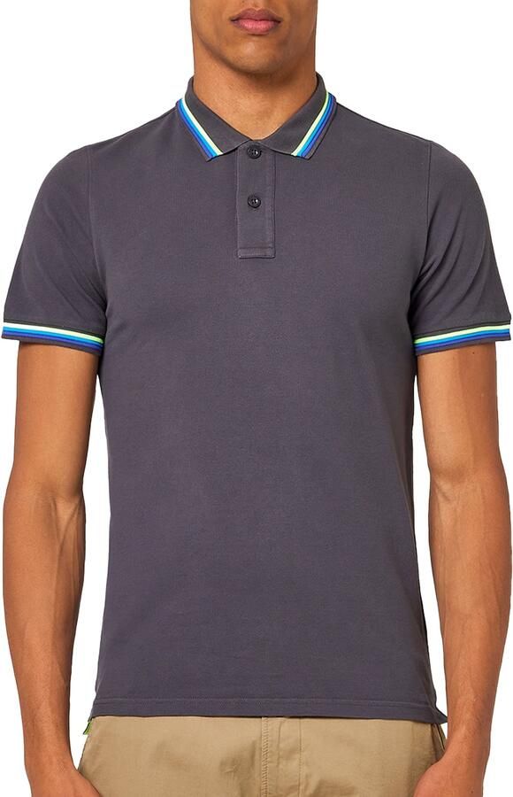 SUNDEK Heren Polo's & T-shirts M4s091 Brice Polo Donkergrijs