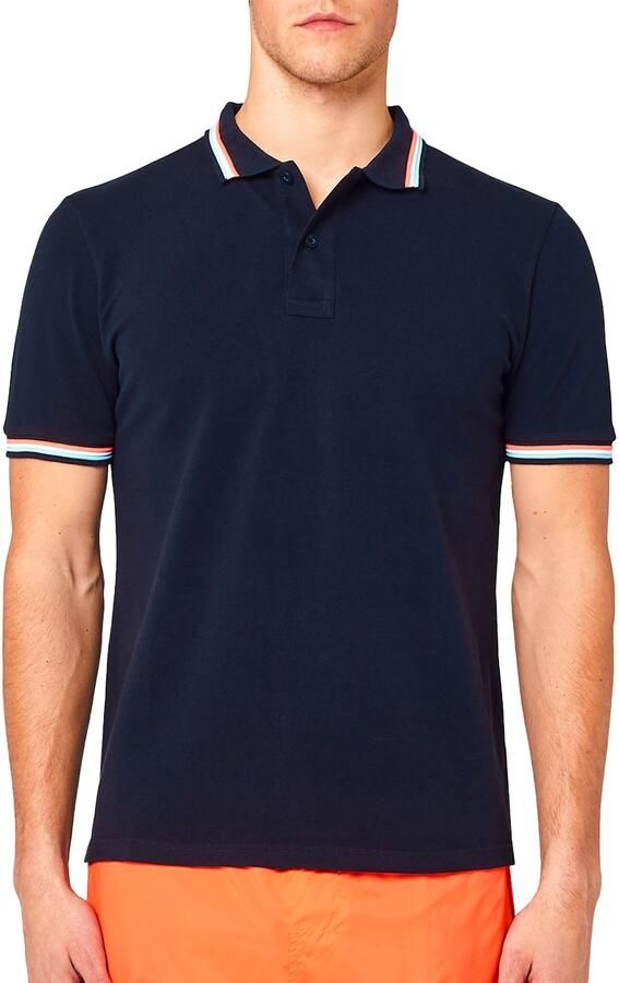 SUNDEK Heren Polo's & T-shirts M4s091 Brice Polo Blauw