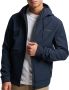 Superdry korte zomerjas donkerblauw effen rits normale fit - Thumbnail 2
