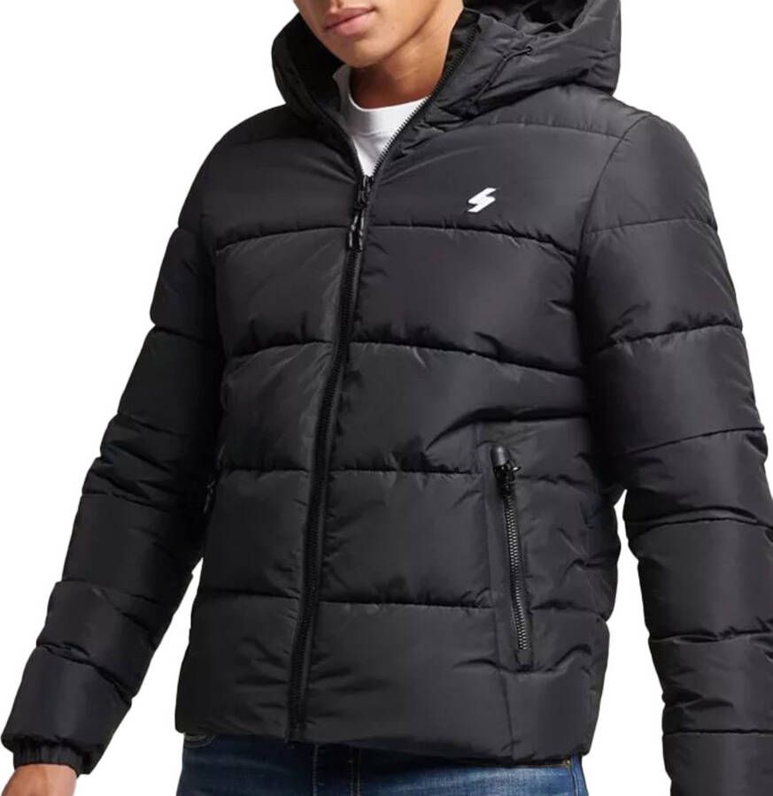 Superdry Hooded Sports Puffer Jas Heren