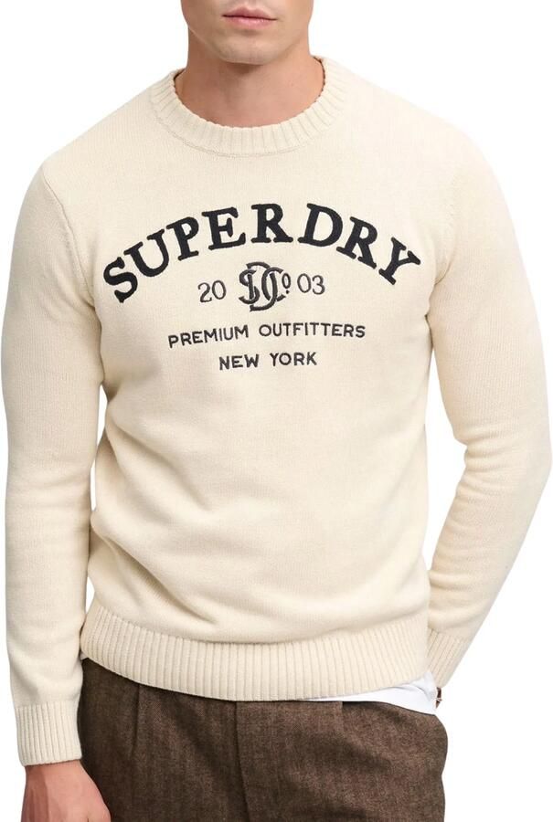 Superdry Gebreide pullover met ronde hals - Foto 4