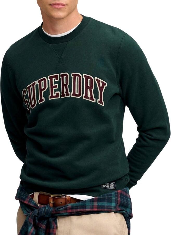Superdry Regular fit sweatshirt van katoenmix met geborduurd logo - Foto 4