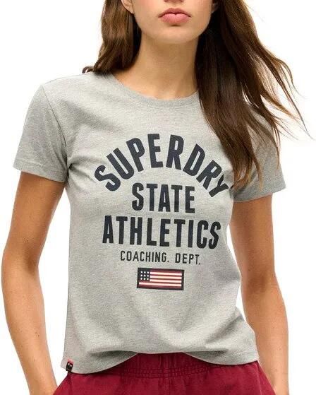 Superdry T-shirt Korte Mouw T-shirt ajusté à motif femme Athletic
