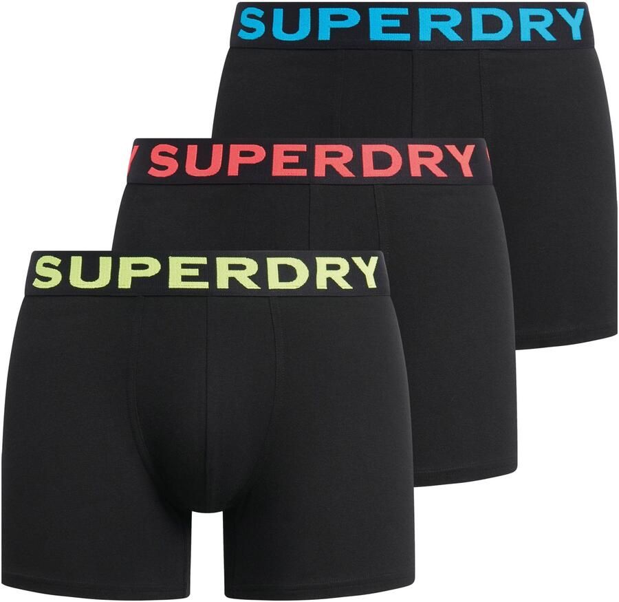 Superdry Boxers 3-pack boxershorts van biologisch katoen