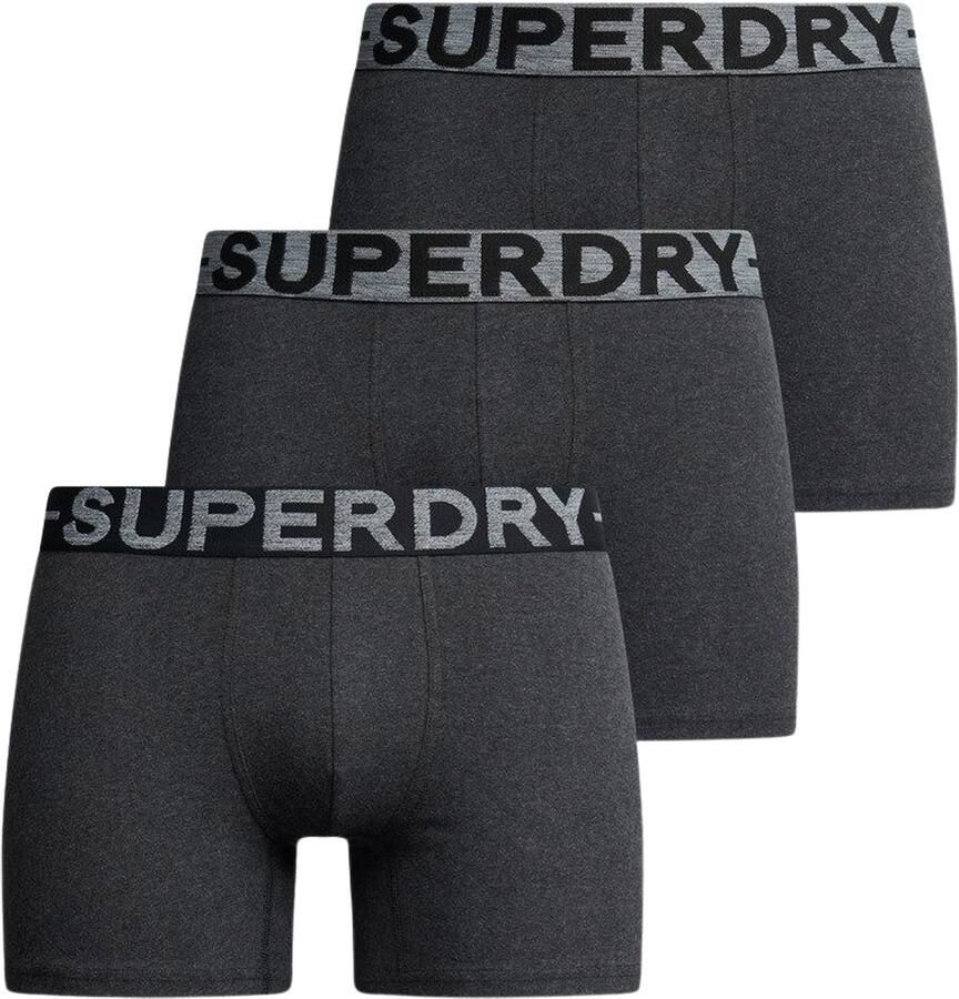 Superdry Boxers 3-pack boxershorts van biologisch katoen