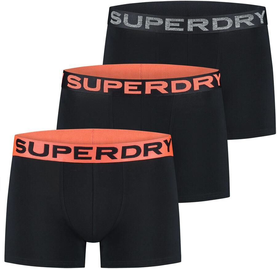 Superdry Boxers 3-pack boxershorts van biologisch katoen