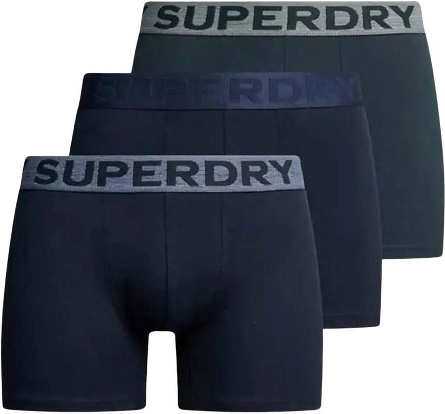 Superdry Boxers 3-pack boxershorts van biologisch katoen