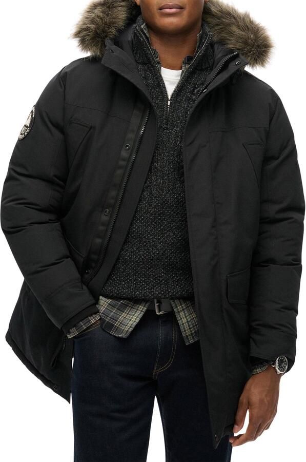 Superdry Parka Jas Parka en fourrure synthétique Everest