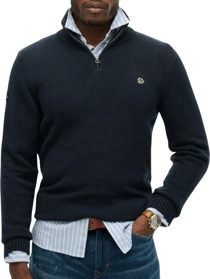 Superdry Gebreide trui COTTON KNIT HENLEY
