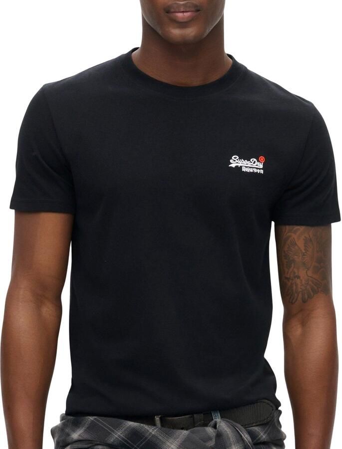 Superdry T-shirt Korte Mouw Essentieel Contrast EMB T-shirt