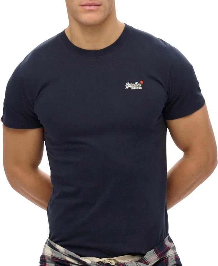 Superdry T-shirt Korte Mouw Essentieel Contrast EMB T-shirt
