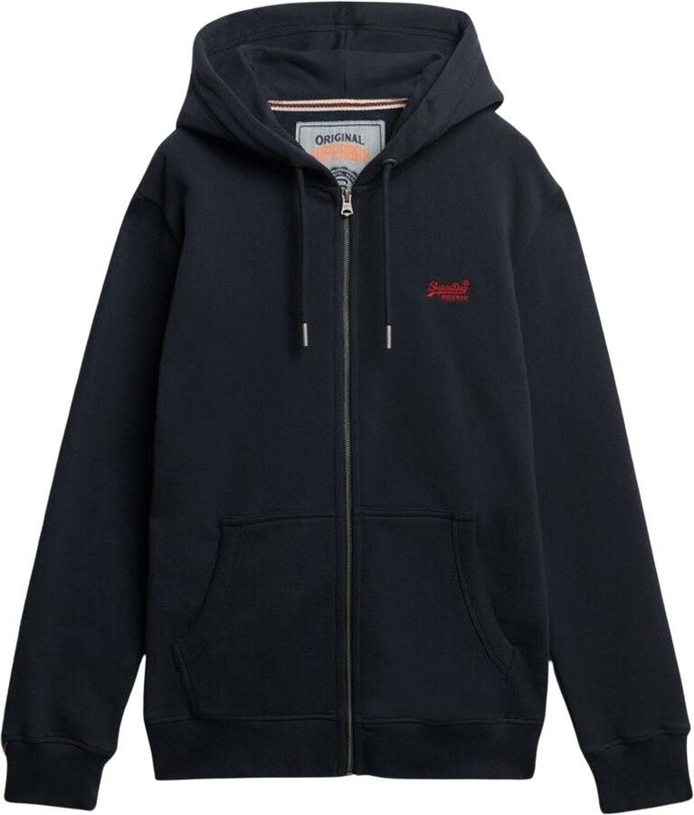 Superdry Sweater Essentiële hoodie met logorits - Foto 1