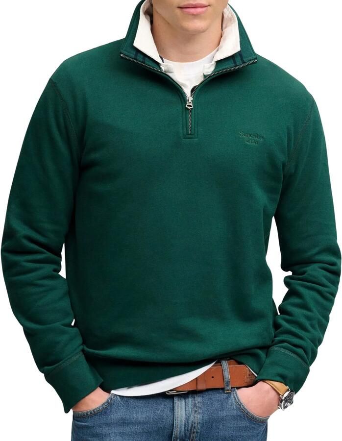 Superdry Essential Serif Half Zip Sweater Heren